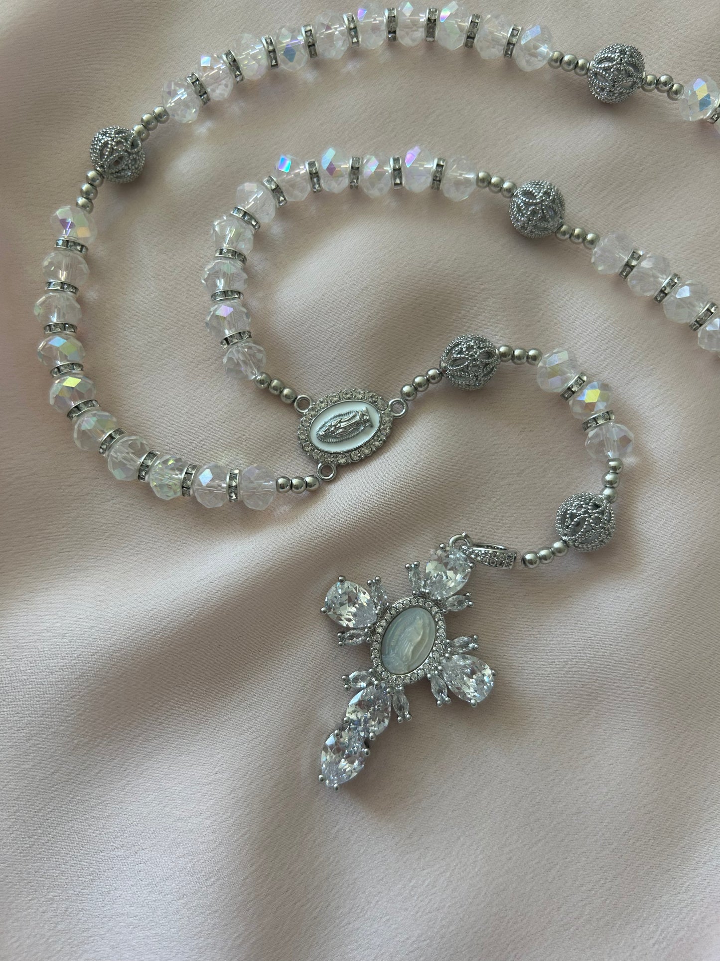 chapelet chrétien argent