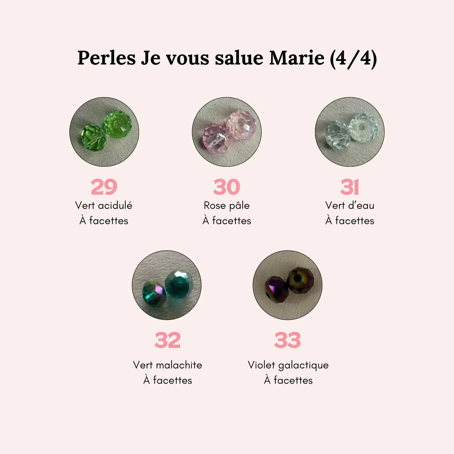 Dizainier doré à personnaliser The Delicate Rosary